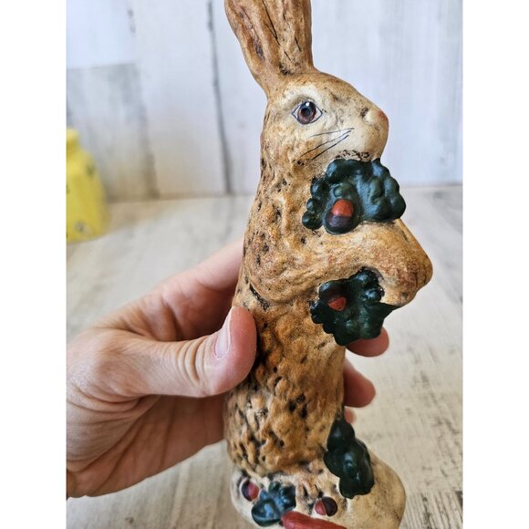 Walnut ridge kathi rabbit bunny carrots Easter decor 1995 lorance bejma Shabby c - Picture 6 of 9